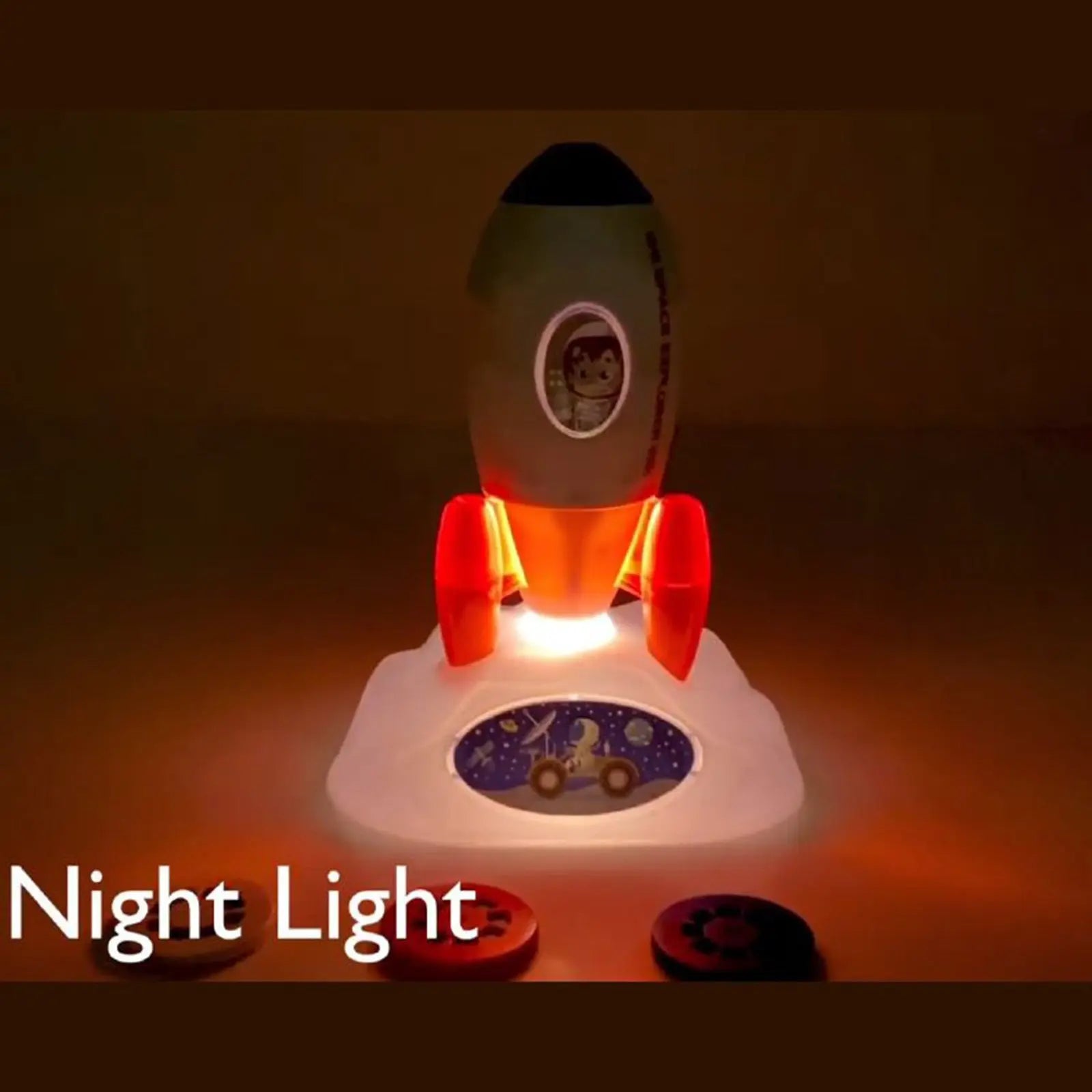 Rocket Projector Night Light Kids STEM Toy - Outer Space Planet Wholesale Hub