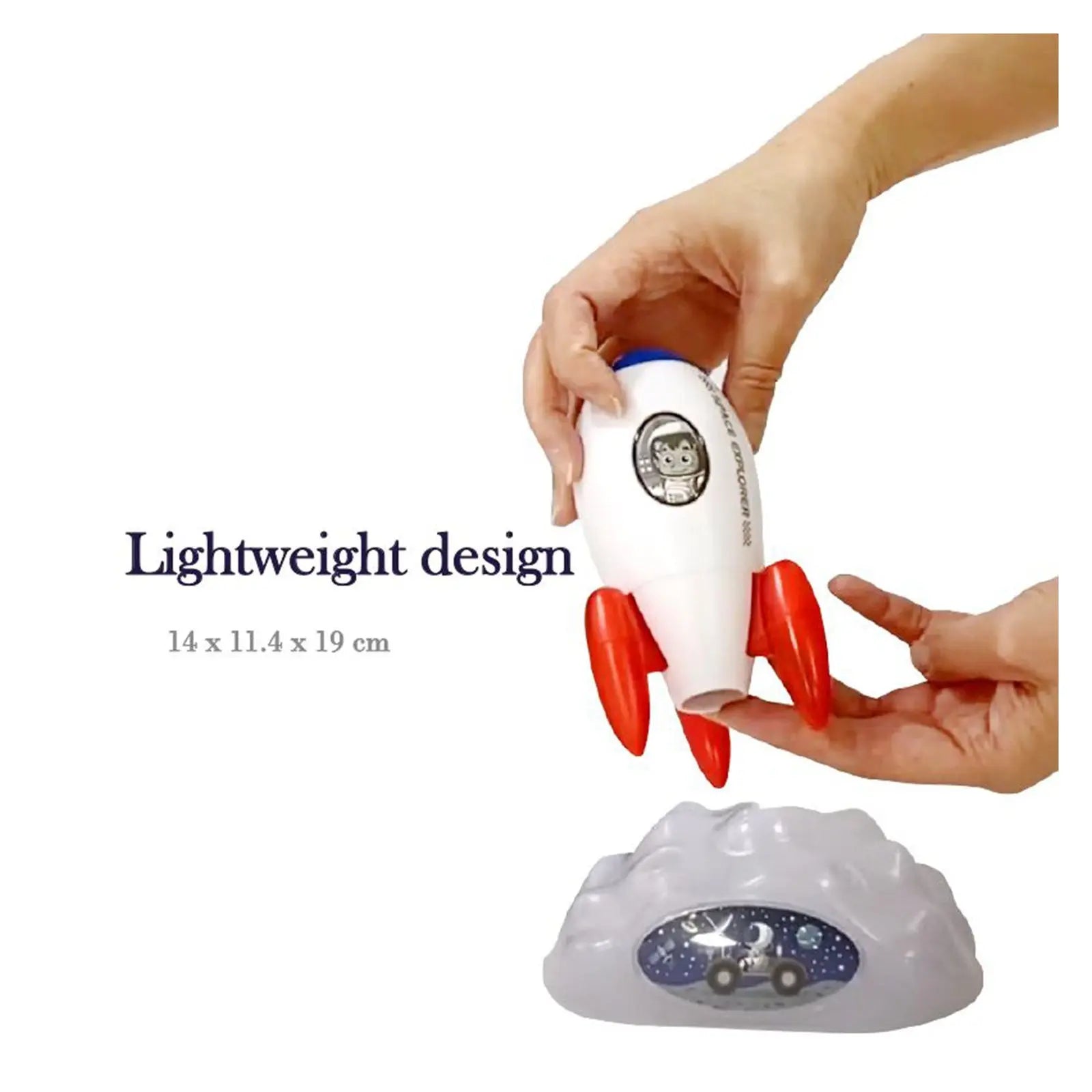 Rocket Projector Night Light Kids STEM Toy - Outer Space Planet Wholesale Hub