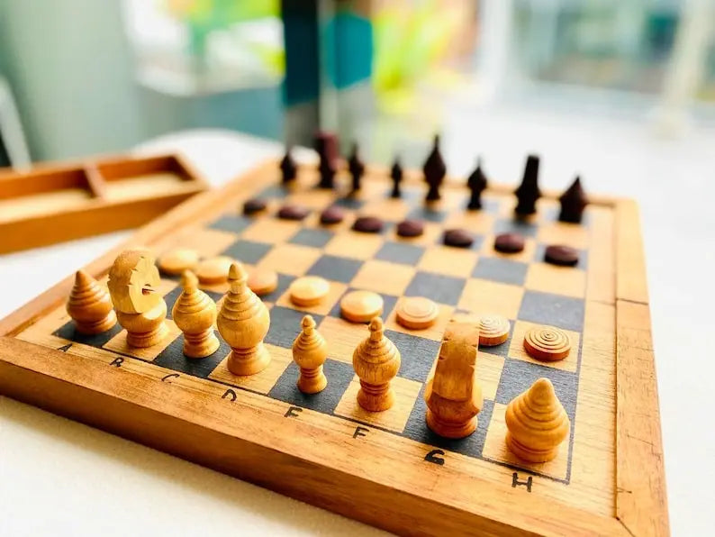 Mothers day gift Wooden Makruk traditional Thai Chess Set Wholesale Hub