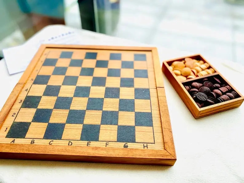 Mothers day gift Wooden Makruk traditional Thai Chess Set Wholesale Hub