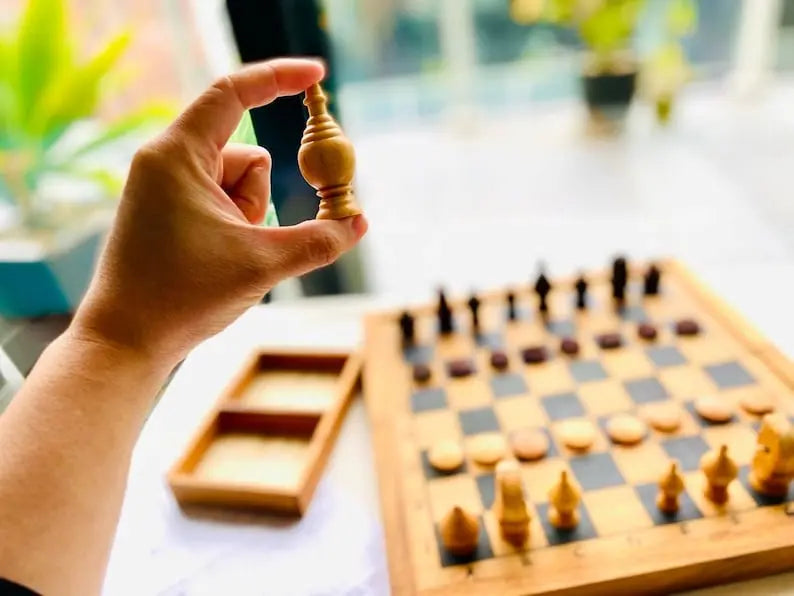 Mothers day gift Wooden Makruk traditional Thai Chess Set Wholesale Hub