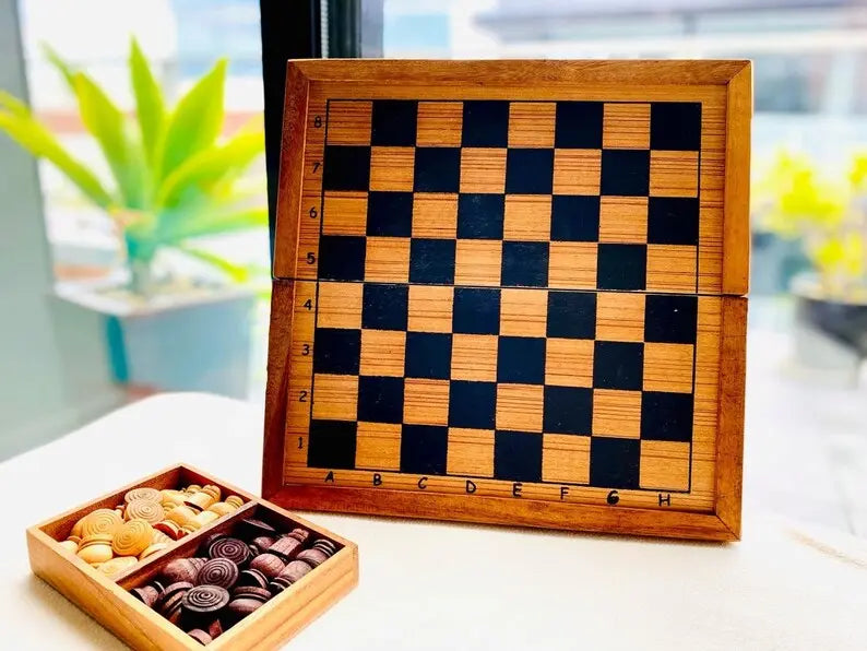 Mothers day gift Wooden Makruk traditional Thai Chess Set Wholesale Hub