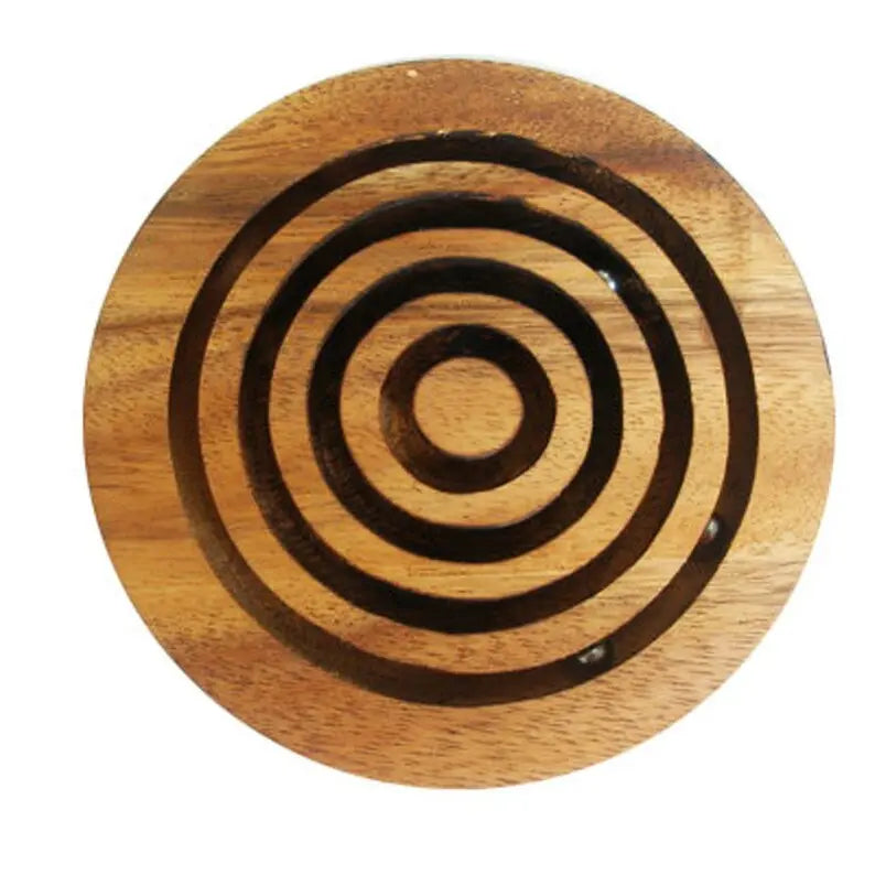 Marble run brain teaser puzzle, wood, handmade 3D puzzle-get all 3 marbles together Wholesale Hub