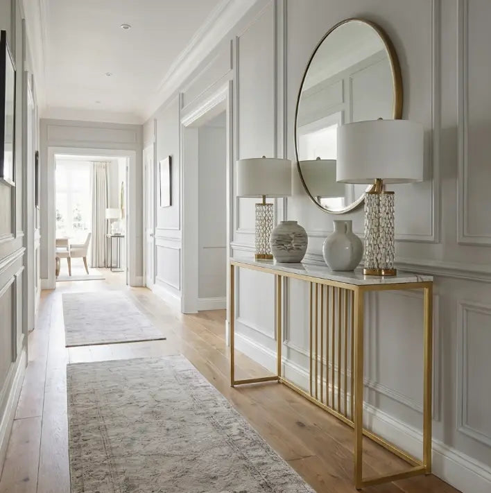 Interior Ave - Aurelia Hallway Console Table - Gold Wholesale Hub