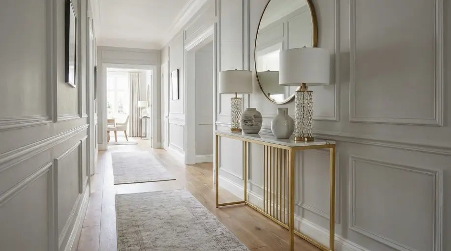 Interior Ave - Aurelia Hallway Console Table - Gold Wholesale Hub