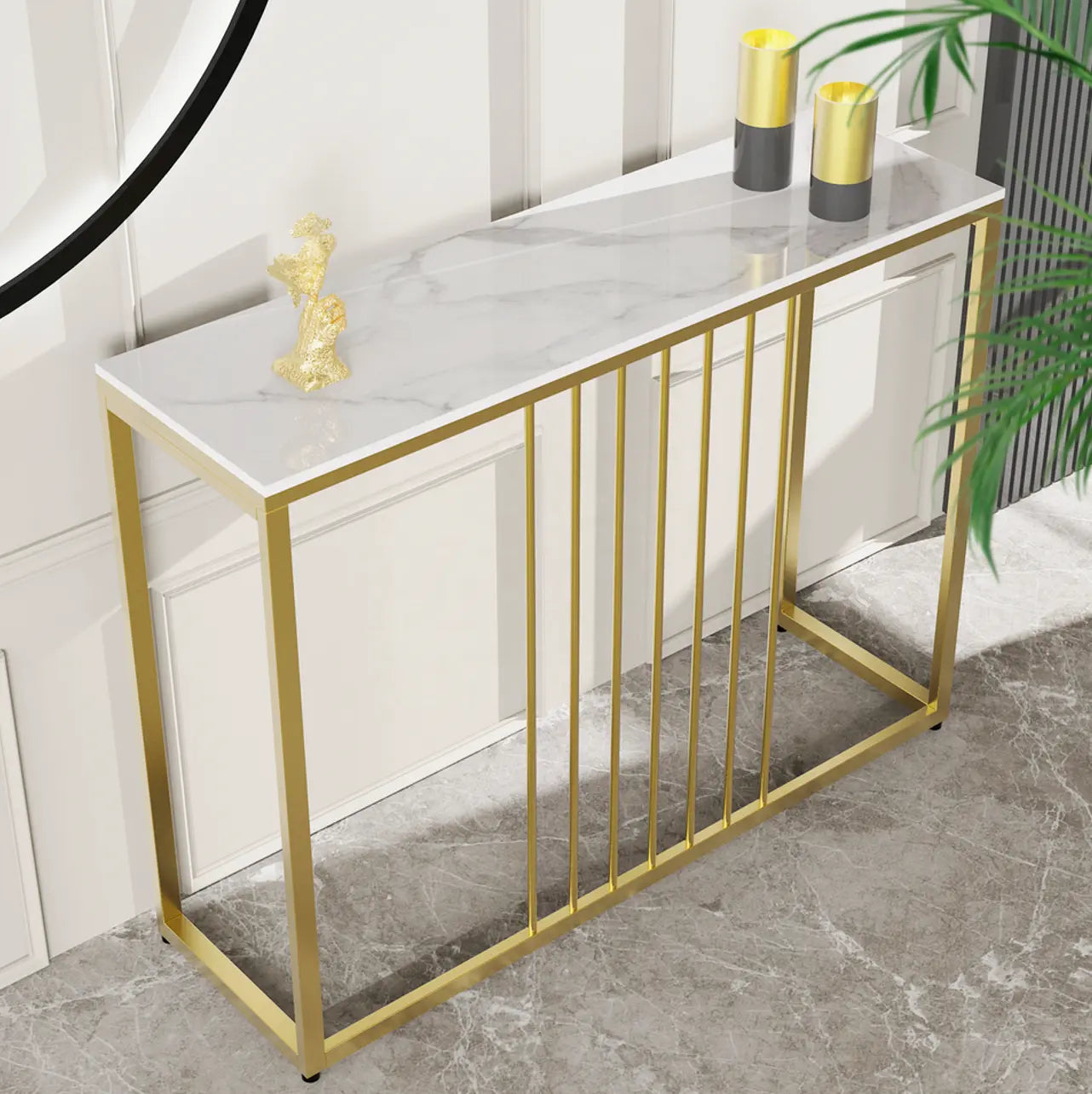 Interior Ave - Aurelia Hallway Console Table - Gold Wholesale Hub