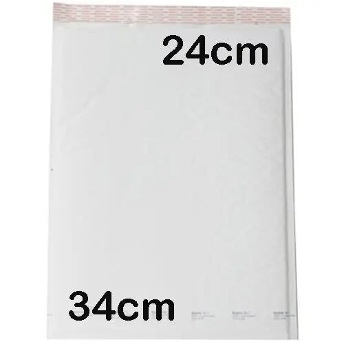 50 Piece Pack - 340x240mm LARGE Bubble Padded Envelope Bag Post Courier Mailing Shipping Mail Self Seal Wholesale Hub