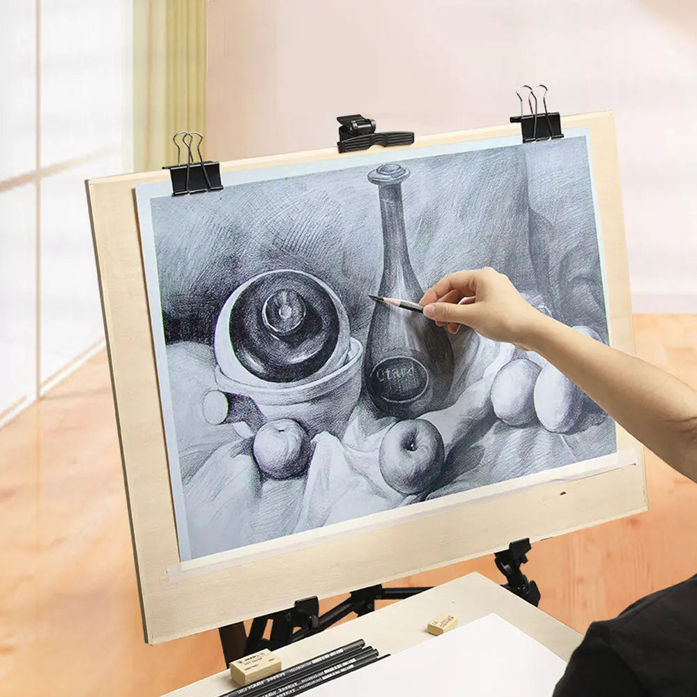4K Solid Wood Drawing Board Easel Indoor Painting Table Sketching Drawing Tool Wholesale Hub