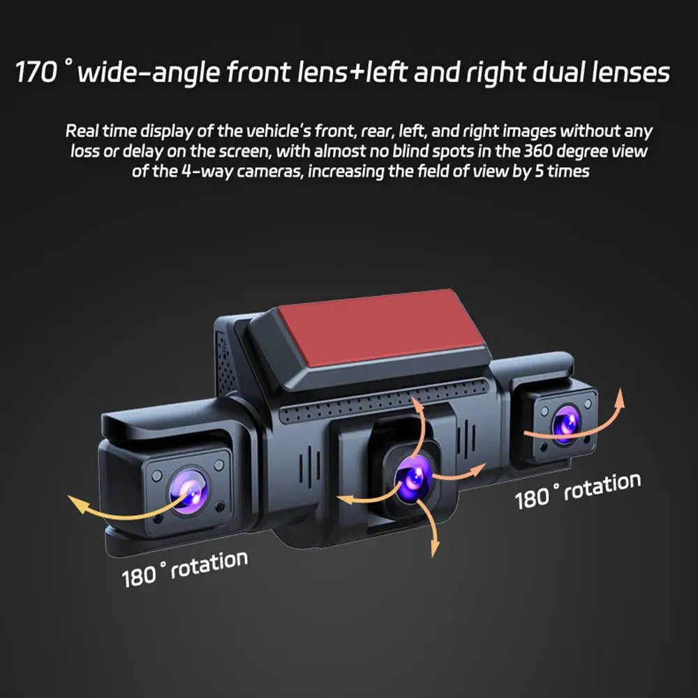 4 Channel 5G WiFi Dashcam FHD 1080P 170° Wide Angle G-Sensor with 64GB Card Wholesale Hub
