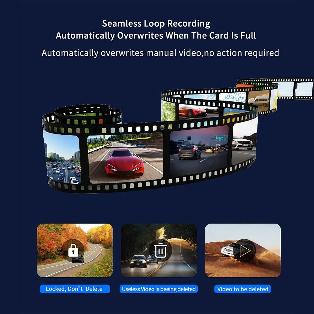 4K+2.5K Dual Dash Cam with WiFi GPS ADAS, Front and Rear Car Camera Recorder with 32GB Card Wholesale Hub