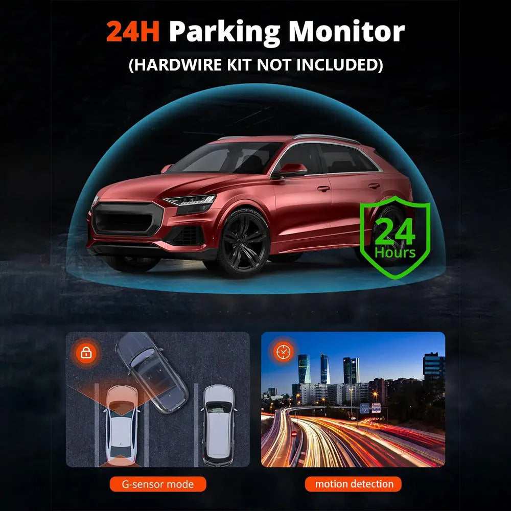 4K+2.5K Dual Dash Cam with WiFi GPS ADAS, Front and Rear Car Camera Recorder with 32GB Card Wholesale Hub