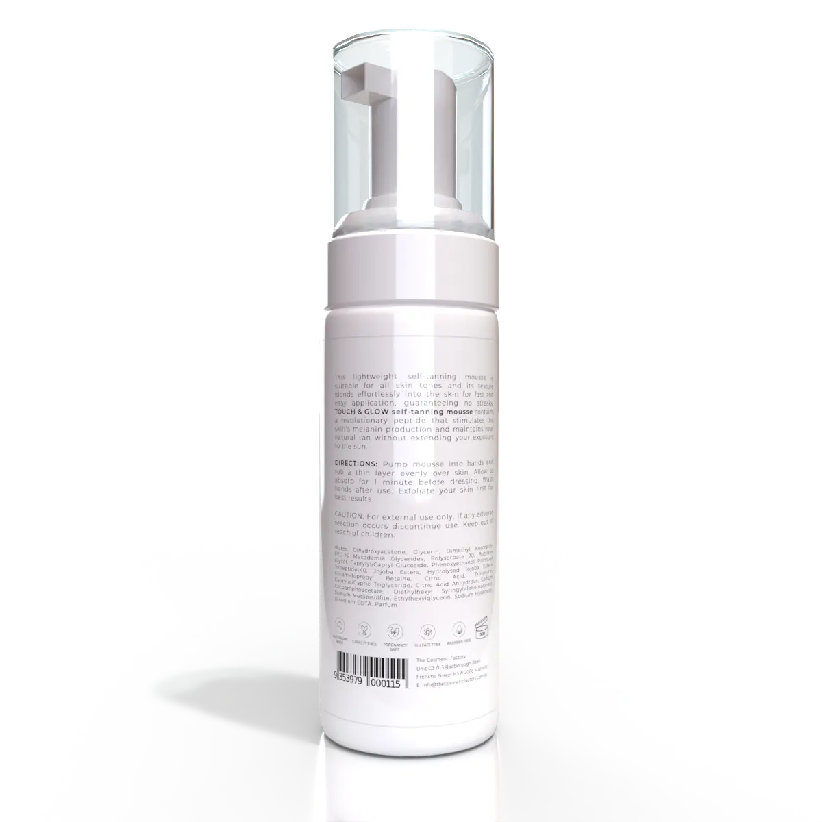 TOUCH & GLOW SELF-TANNING BODY MOUSSE | 150ML Wholesale Hub