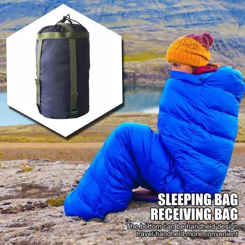 Camping Sleeping Bag Compression Sack Waterproof Outdoor Storage Bag - Lake Blue Wholesale Hub