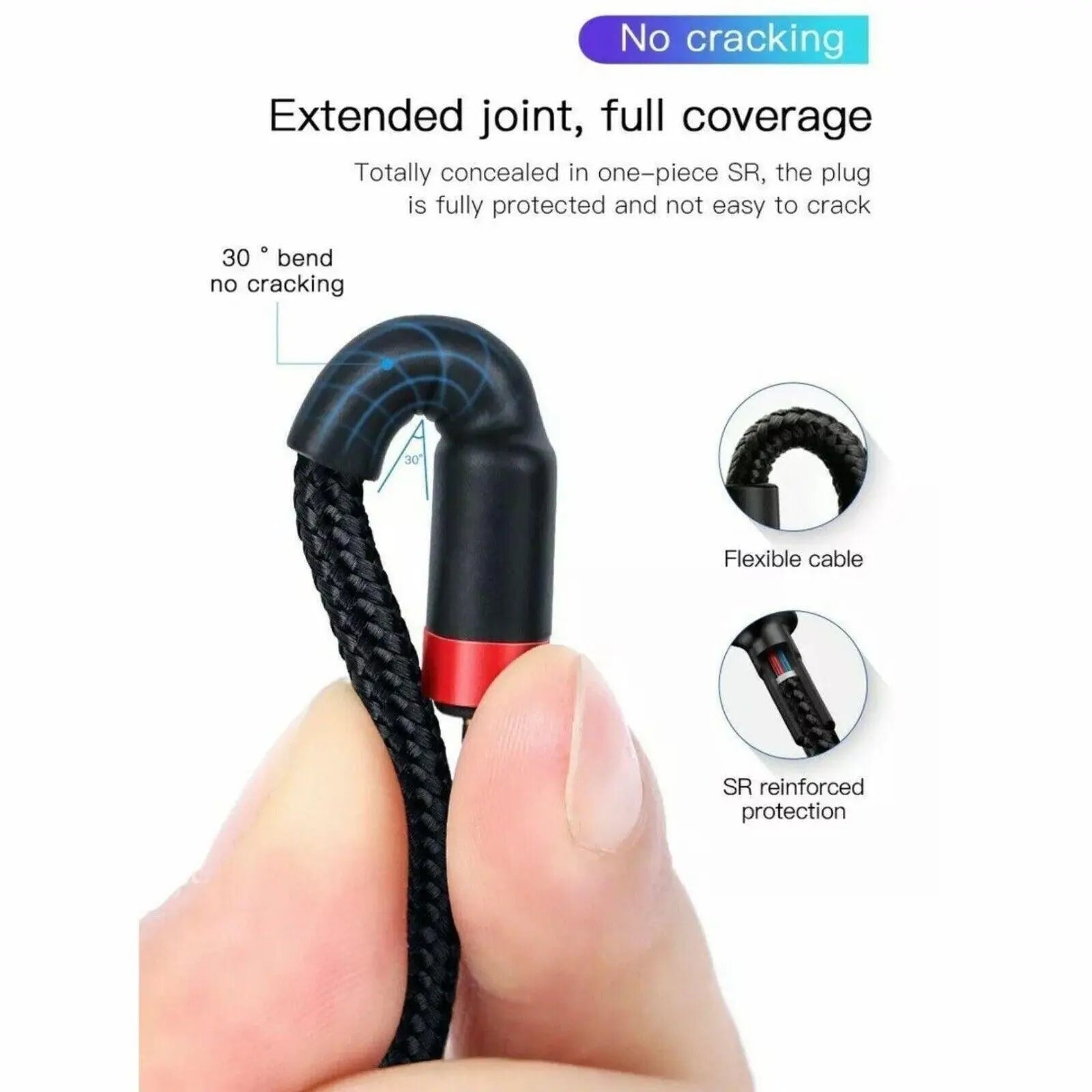 Grey Black Genuine BASEUS 2.4A USB to Lighting Charging Cable Cord for iPhone 13 12 Pro XS - 3 m Wholesale Hub