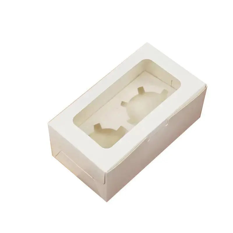 Cupcake Box Cases 1/2/4/8/12 Holes Window Face Cases Party Wedding Muffin Baking - 12 Holes 5PCS Wholesale Hub