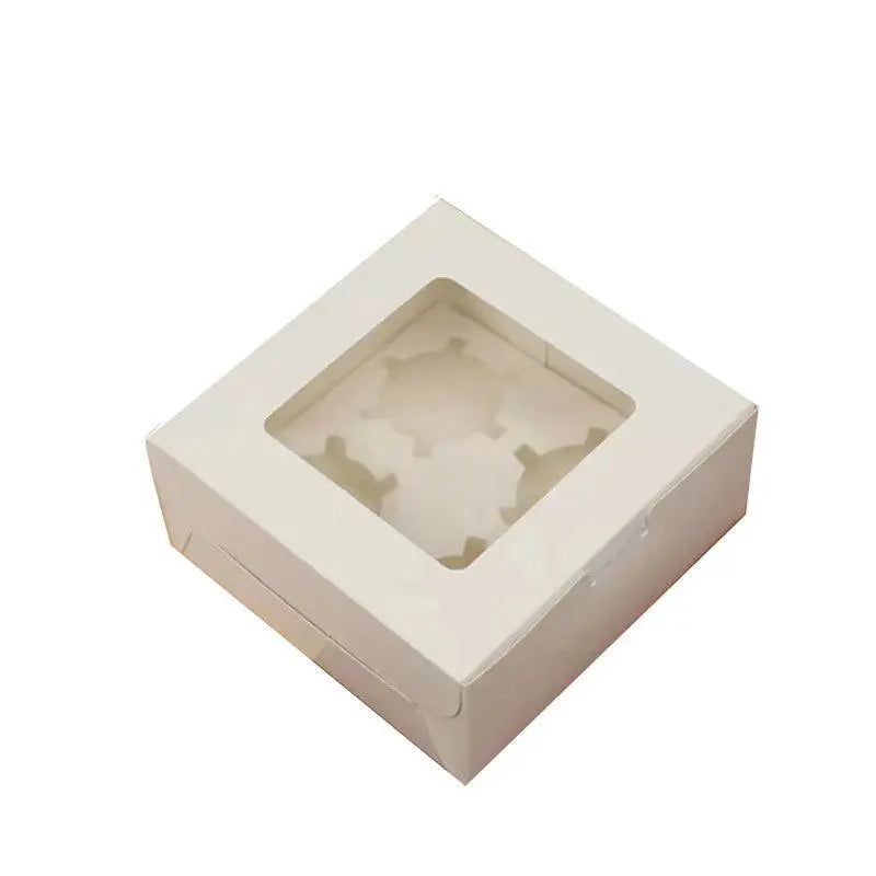 Cupcake Box Cases 1/2/4/8/12 Holes Window Face Cases Party Wedding Muffin Baking - 12 Holes 5PCS Wholesale Hub