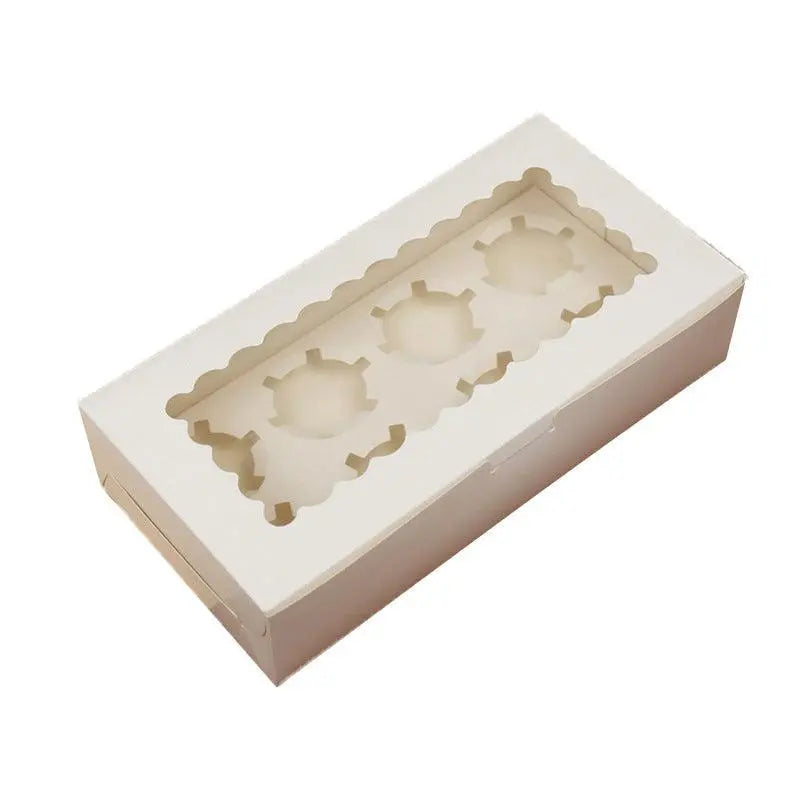 Cupcake Box Cases 1/2/4/8/12 Holes Window Face Cases Party Wedding Muffin Baking - 12 Holes 5PCS Wholesale Hub