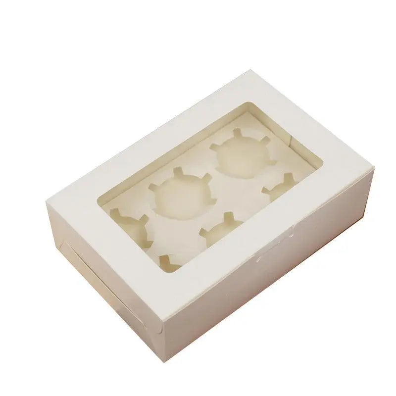 Cupcake Box Cases 1/2/4/8/12 Holes Window Face Cases Party Wedding Muffin Baking - 12 Holes 5PCS Wholesale Hub