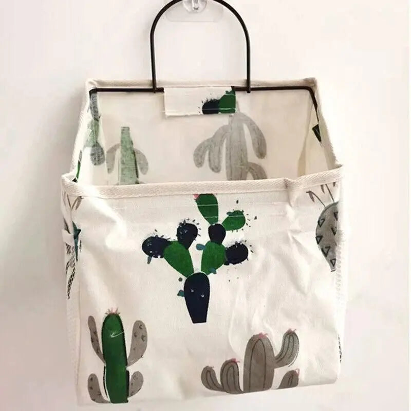 Wall Hanging Storage Bag Home Wardrobe Organiser Pouch Book Holder Phone Pocket - Black Rabbit Wholesale Hub
