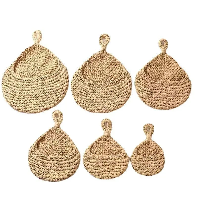 Hanging Wall Organizer Vegetable Fruit Basket Kitchen Storage Pouch Bag Diy 6Size - M Wholesale Hub