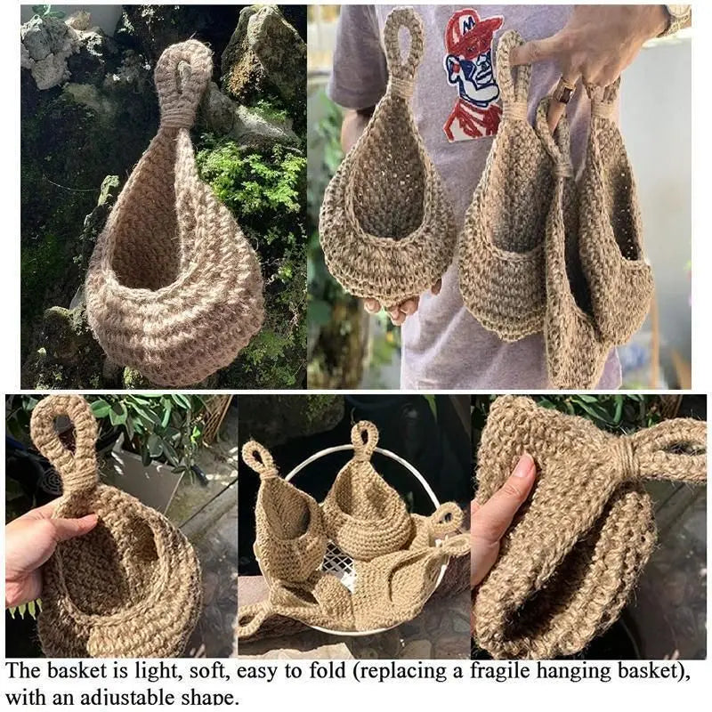 Hanging Wall Organizer Vegetable Fruit Basket Kitchen Storage Pouch Bag Diy 6Size - M Wholesale Hub