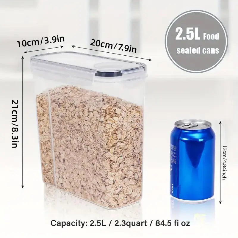 2.5L Kitchen Organizer Transparent Grocery Storage Jar for Food and Pantry Use Wholesale Hub
