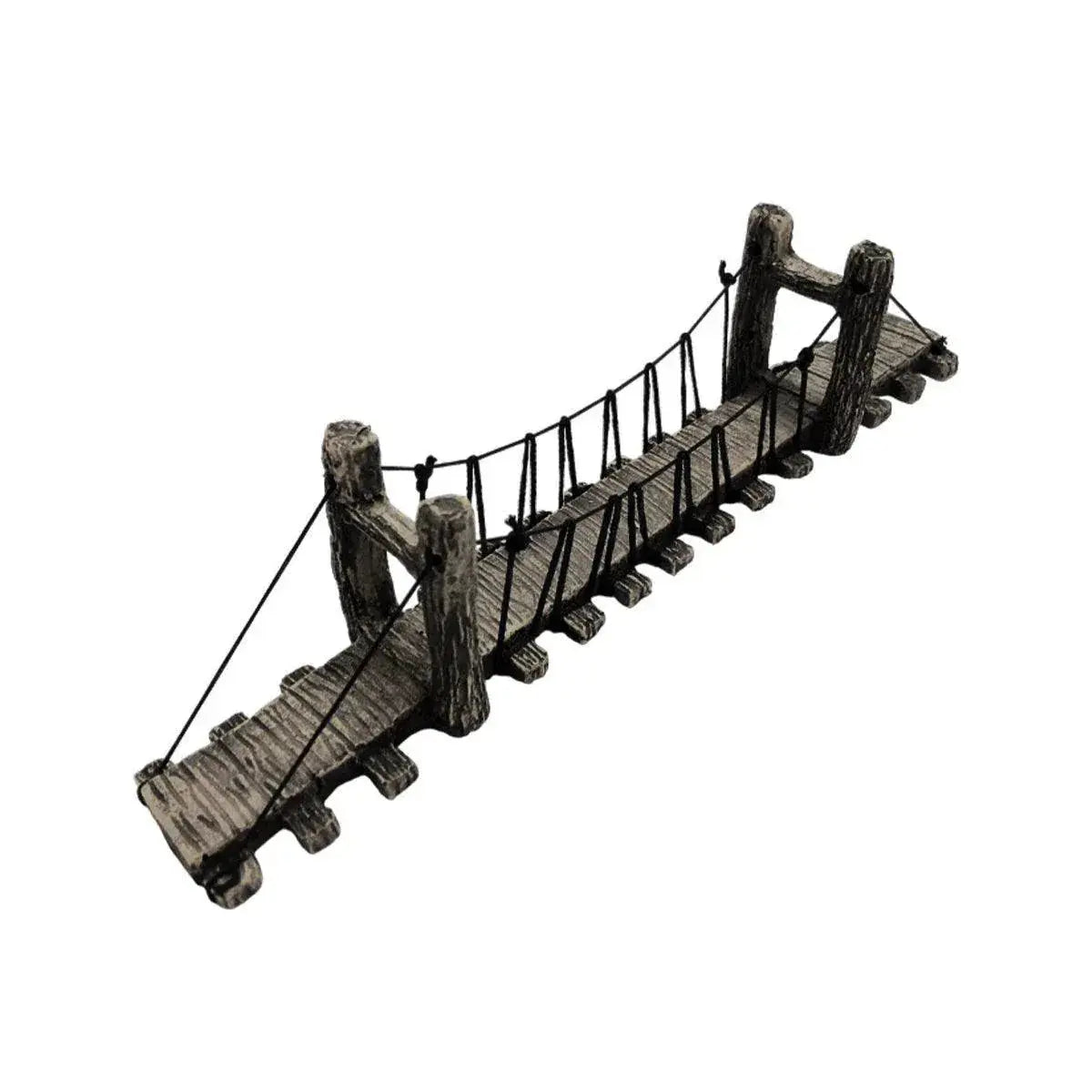 Resin Bridge Aquarium Decoration Fish Tank Accessories Shrimp Tortoise Climbing - Suspension Bridge-M Wholesale Hub