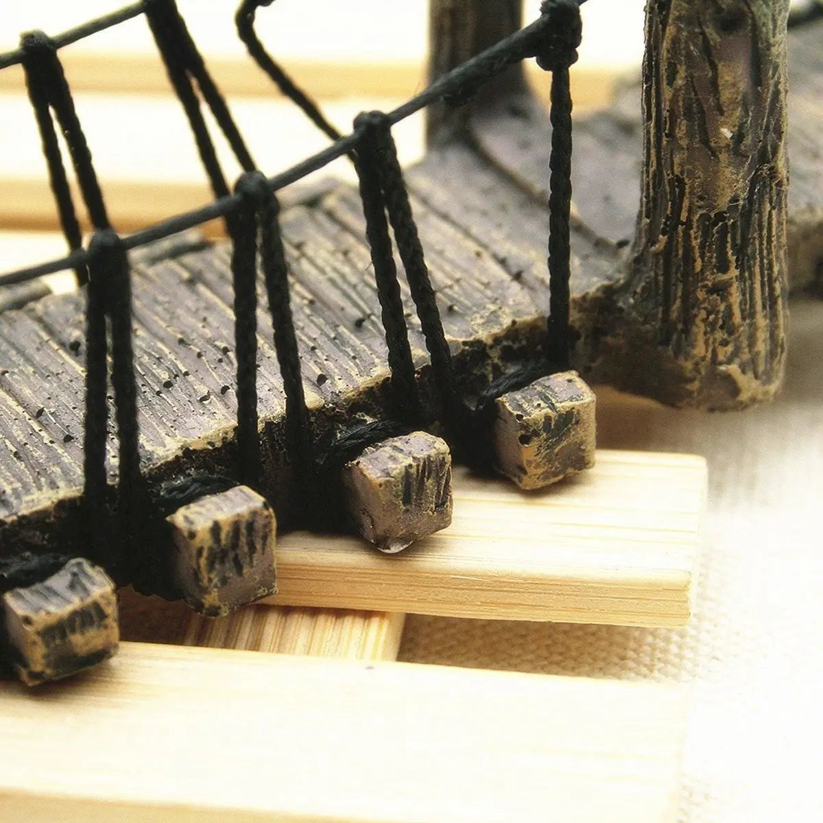 Resin Bridge Aquarium Decoration Fish Tank Accessories Shrimp Tortoise Climbing - Suspension Bridge-M Wholesale Hub