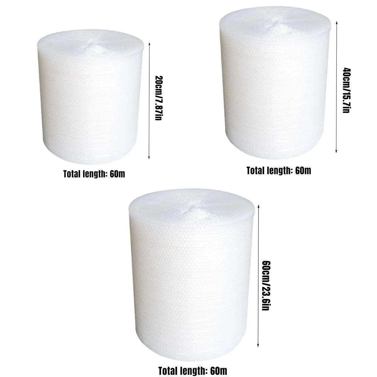 Bubble Wrap Roll Shockproof Packaging Foam Paper Express Shipping Protective - 20cm Wholesale Hub