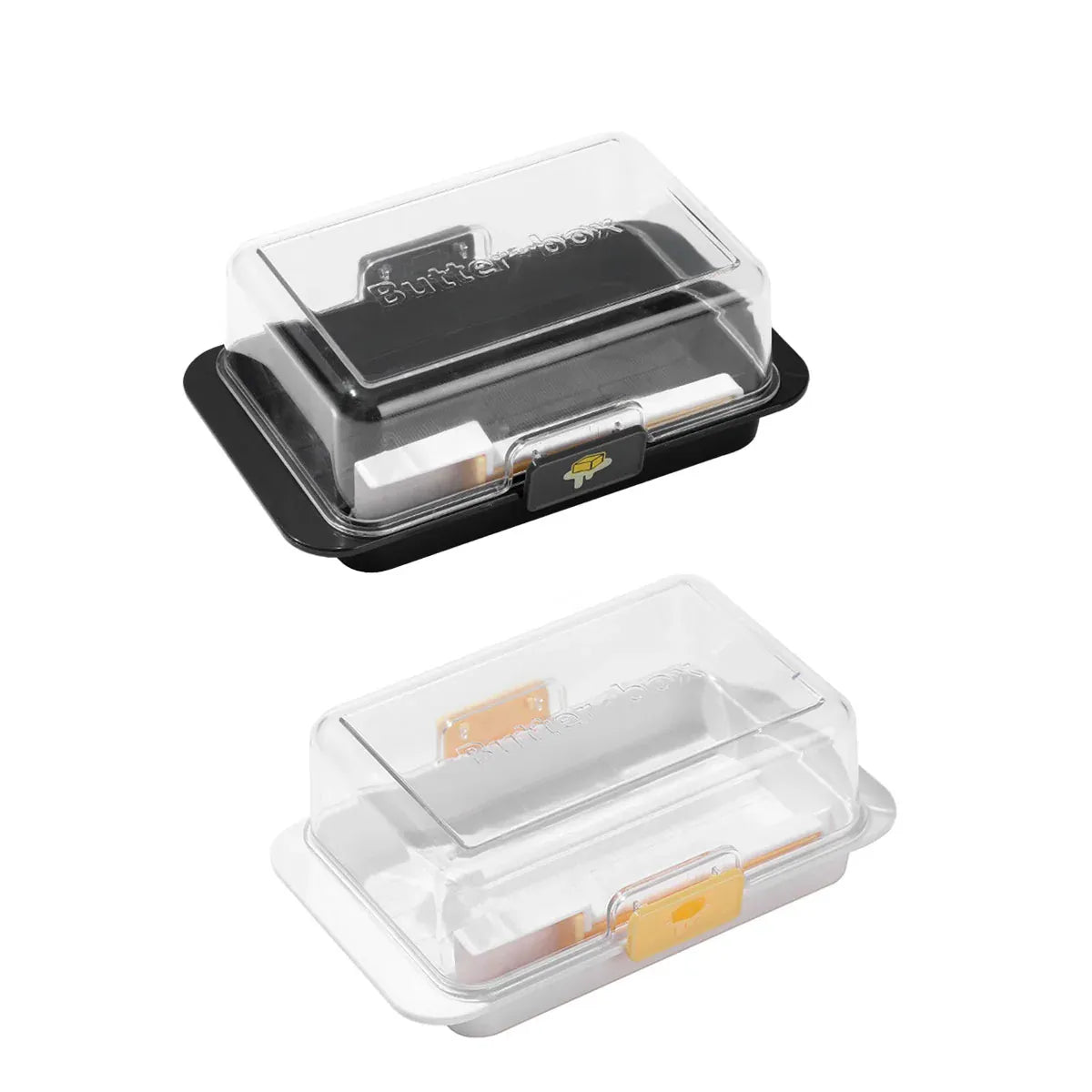 Butter Cheese Storage Box Kitchen Container with Lid Plastic Fridge Organizer - White Wholesale Hub