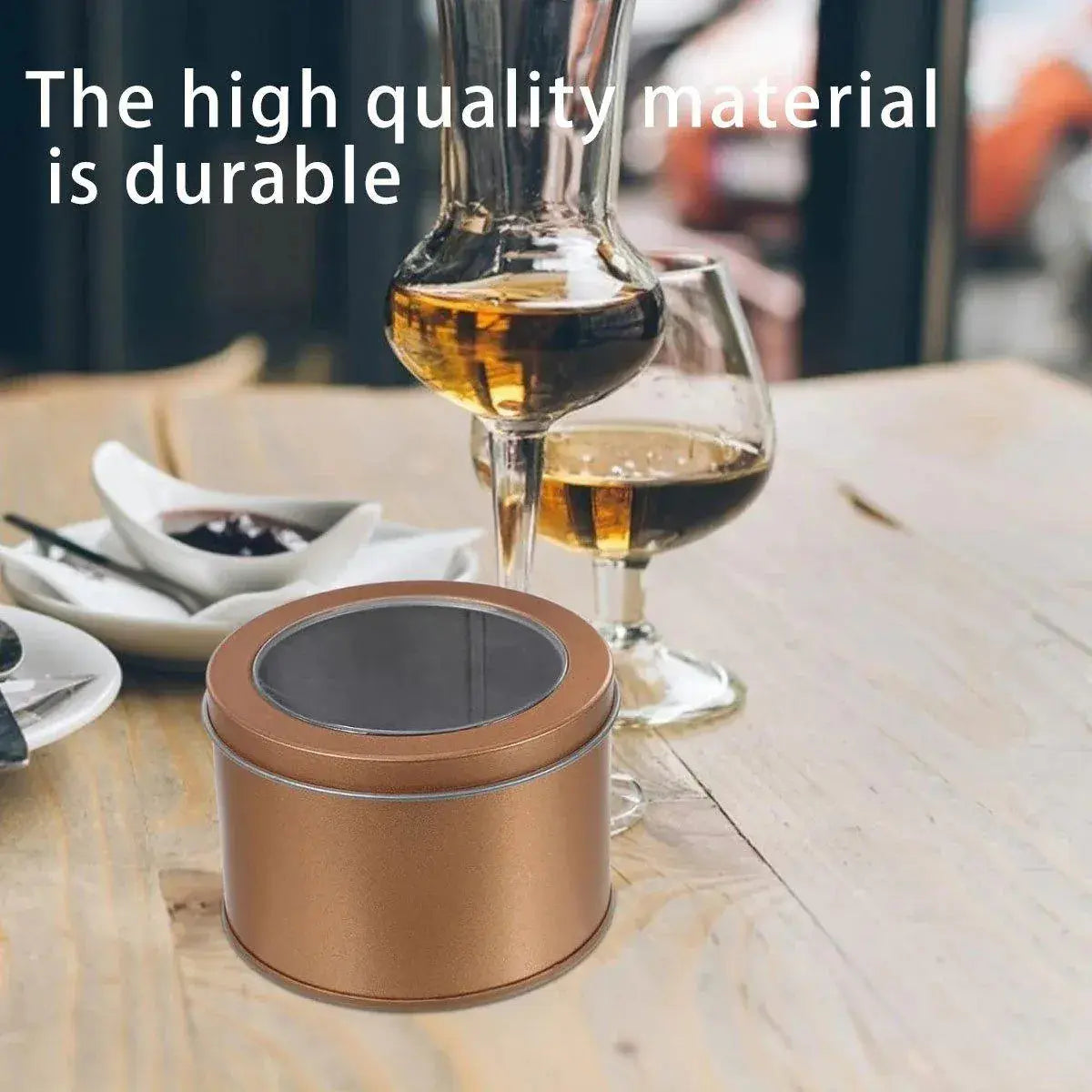 10pcs Open Window Cake Tin Box Bakery Biscuit Packaging Storage Tin Box Set - Gold Wholesale Hub