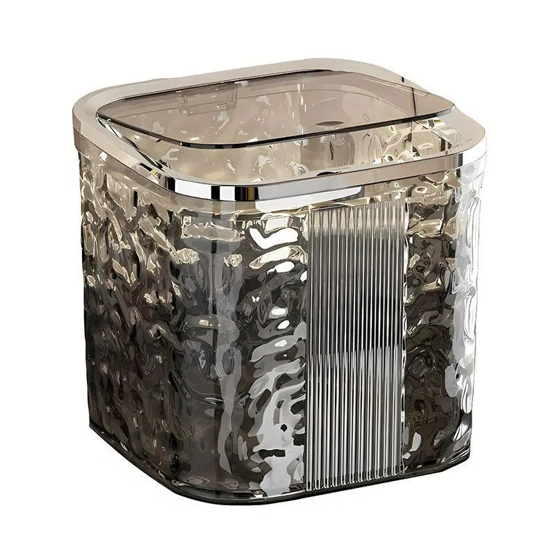 Desktop Mini Trash Can Small Waste Bin Storage Bucket for Office Kitchen Home - White-S Wholesale Hub