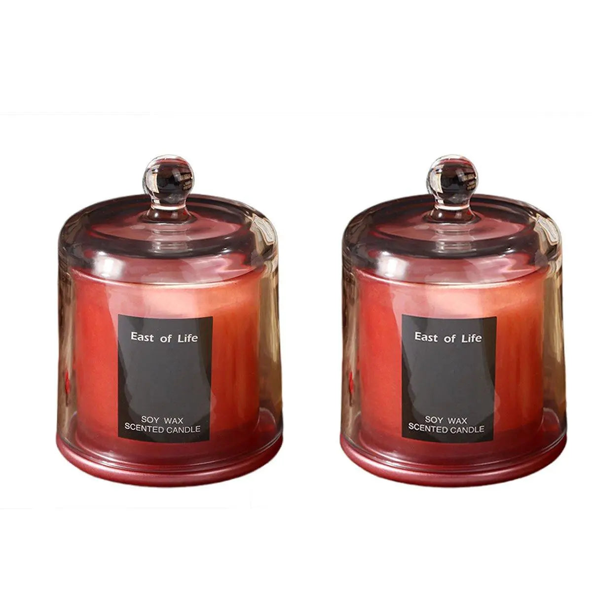 2Pcs Smokeless Glass Aromatherapy Candles Scented Gift Set for Relaxation - Velvet Rose Wholesale Hub