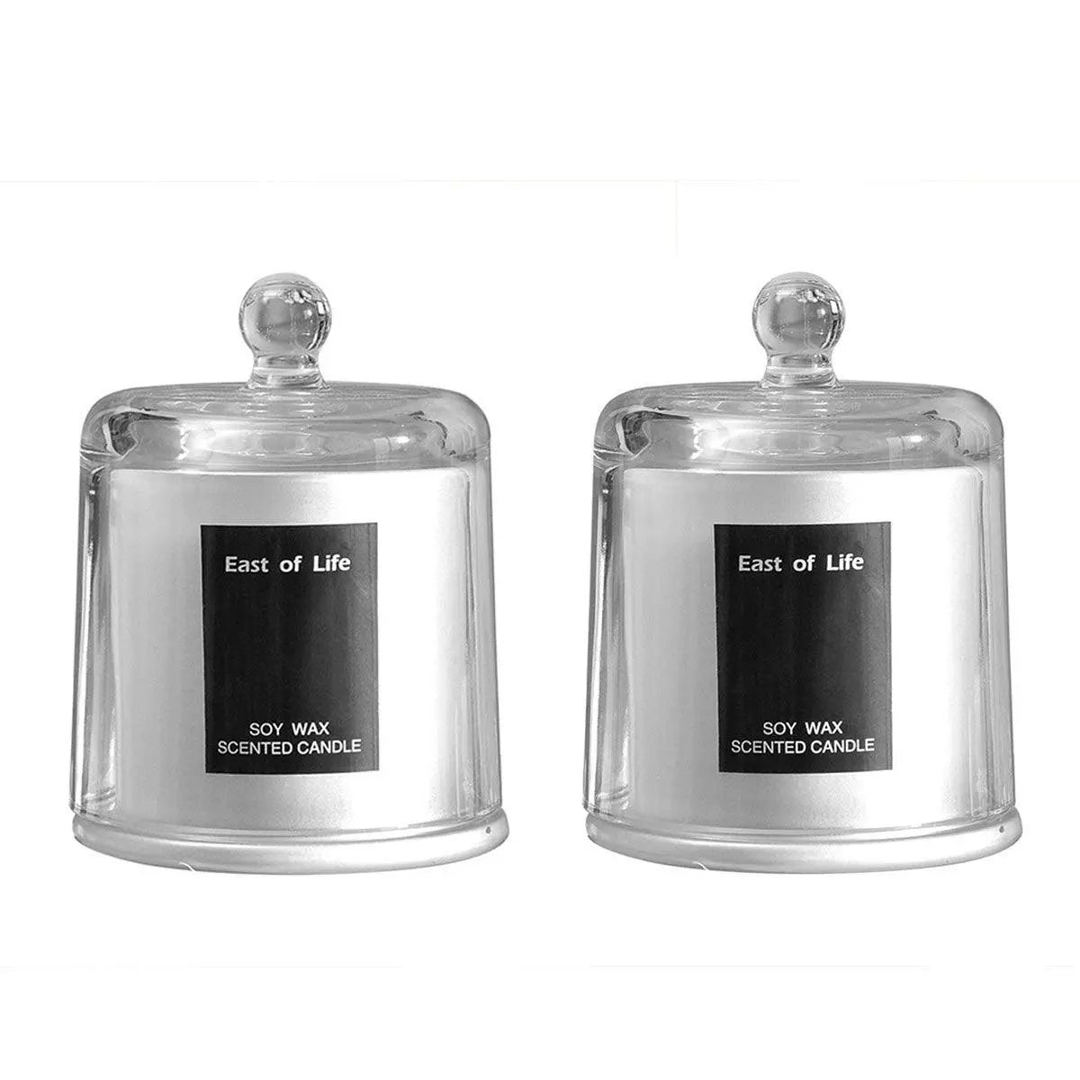 2Pcs Smokeless Glass Aromatherapy Candles Scented Gift Set for Relaxation - Velvet Rose Wholesale Hub