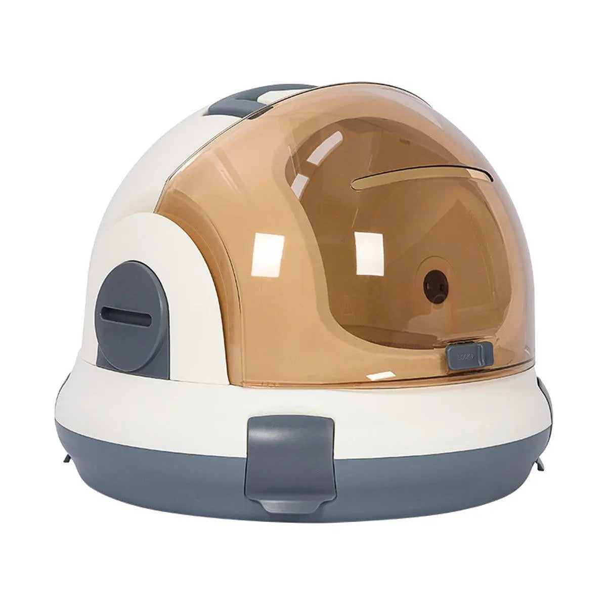 Portable Cat Carrier Space Capsule Large Capacity Aviation Travel Kitty Basket - Champagne Wholesale Hub