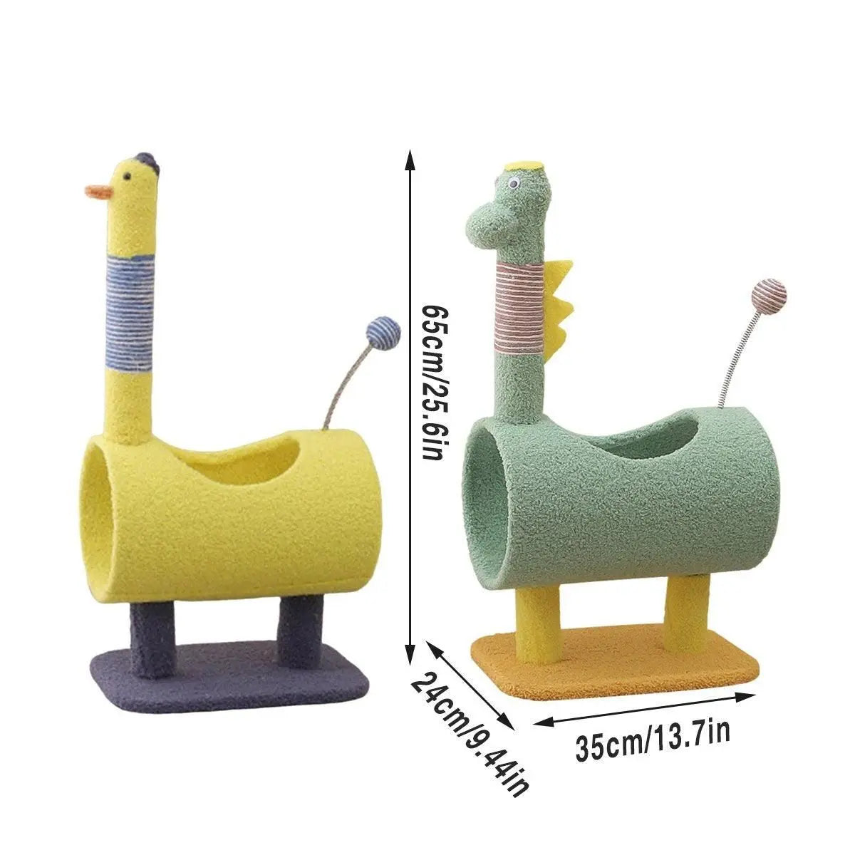 Climbing Frame Cat Scratching Post Jumping Platform Pet Toys for Cats and Kitten - Yellow Wholesale Hub