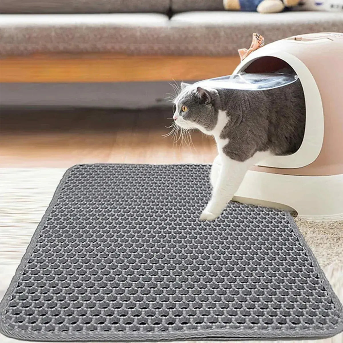 Washable Cat Litter Pad Waterproof Mat Reusable Pet Pee Training Pad Litter Box - 30x47cm Wholesale Hub