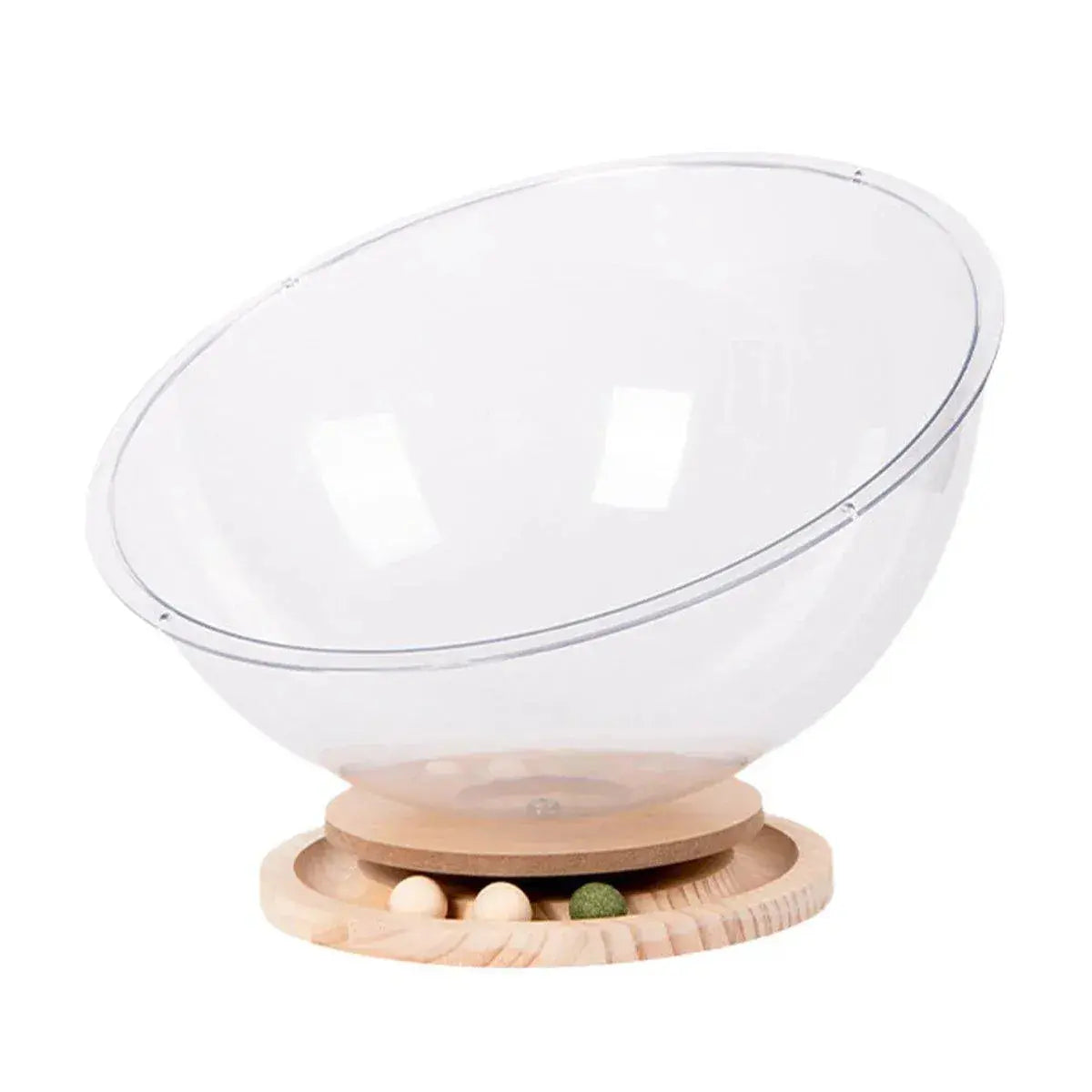 Four Seasons Acrylic Space Capsule Cat Bed Semi-closed Cool Nest Turntable Toy - XL Wholesale Hub