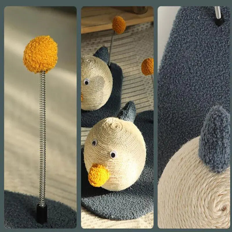 Cat Scratching Post Toy with Ball Claw Grinding Rope Tree for Indoor Play - Large Wholesale Hub