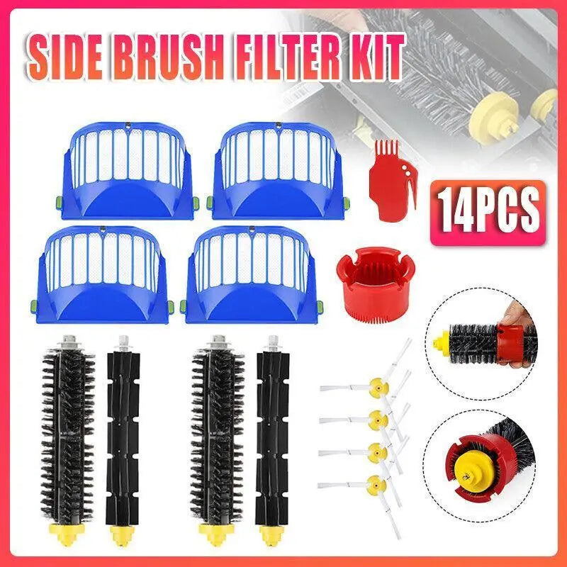 14Pcs Cleaner Brushes Hepa Fliter Parts For Irobot Roomba 600 Series 620 650 630 Wholesale Hub