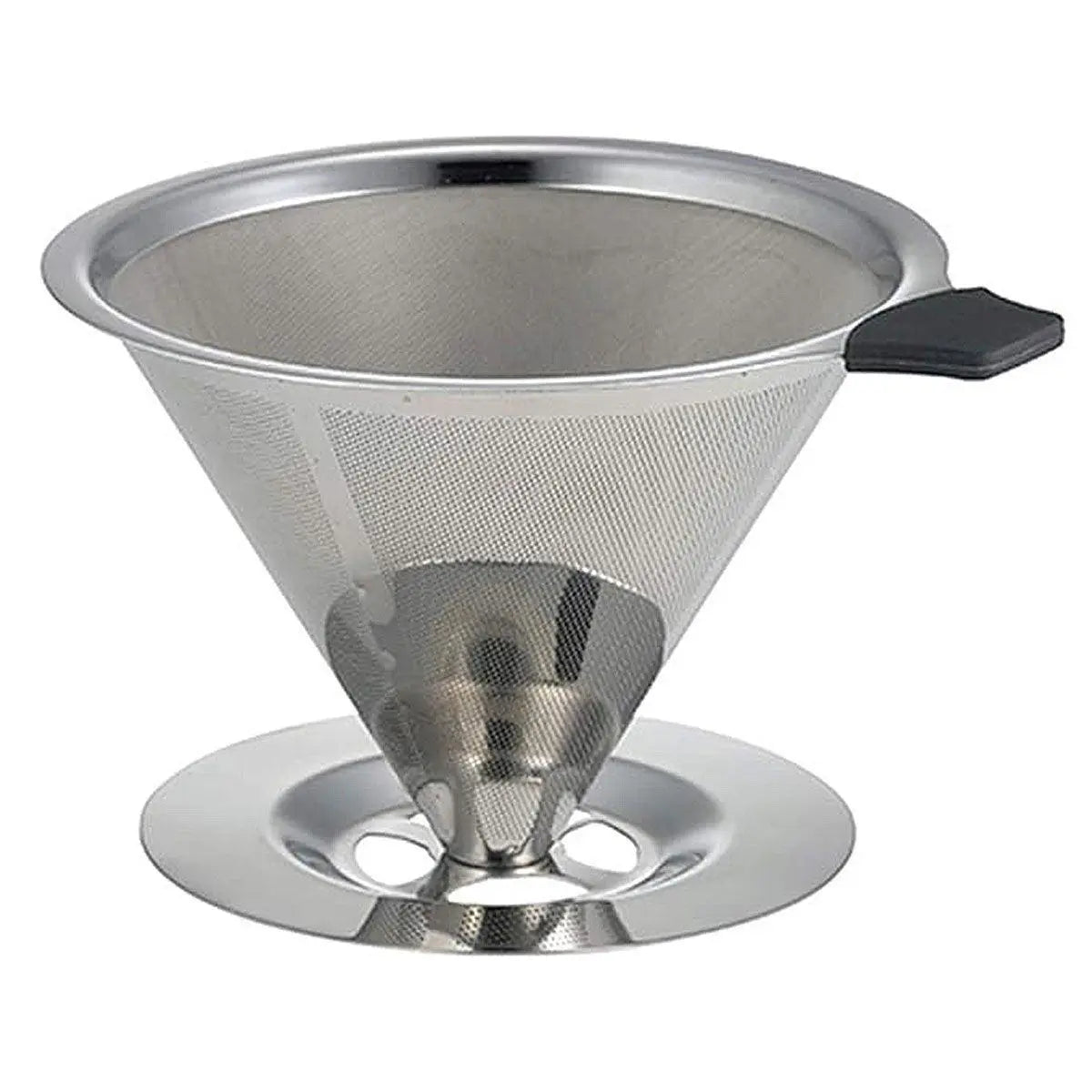 Stainless Steel Double Layer Hand Coffee Filter 600 Mesh Paper-Free Tea Funnel Wholesale Hub