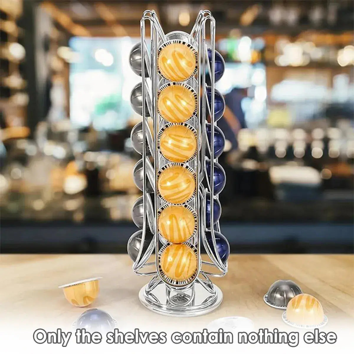 24 Coffee Capsule Holder Rack Storage Stand Pod Display Organizer Shelf Kitchen Wholesale Hub
