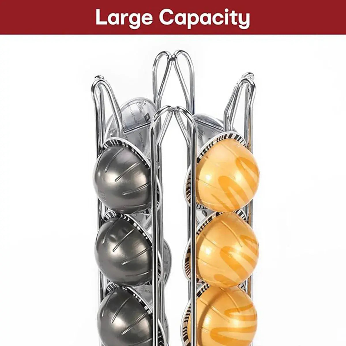 24 Coffee Capsule Holder Rack Storage Stand Pod Display Organizer Shelf Kitchen Wholesale Hub