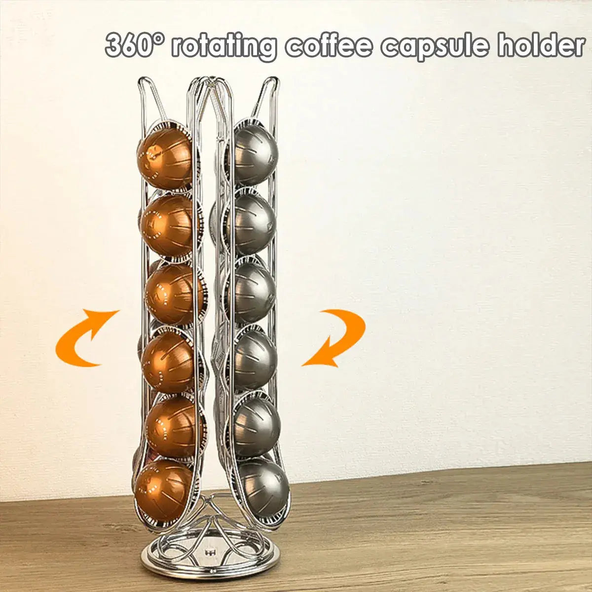24 Coffee Capsule Holder Rack Storage Stand Pod Display Organizer Shelf Kitchen Wholesale Hub