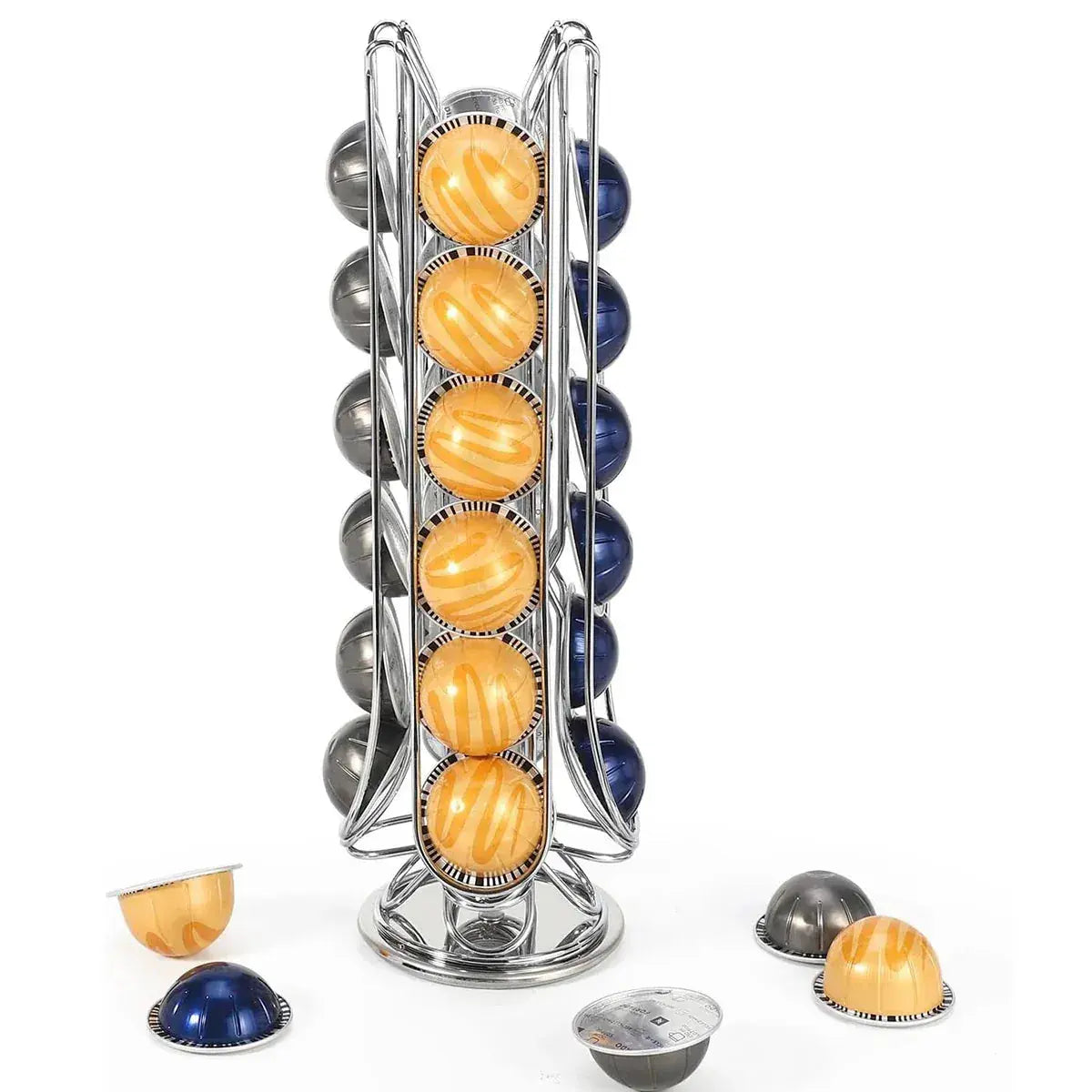 24 Coffee Capsule Holder Rack Storage Stand Pod Display Organizer Shelf Kitchen Wholesale Hub