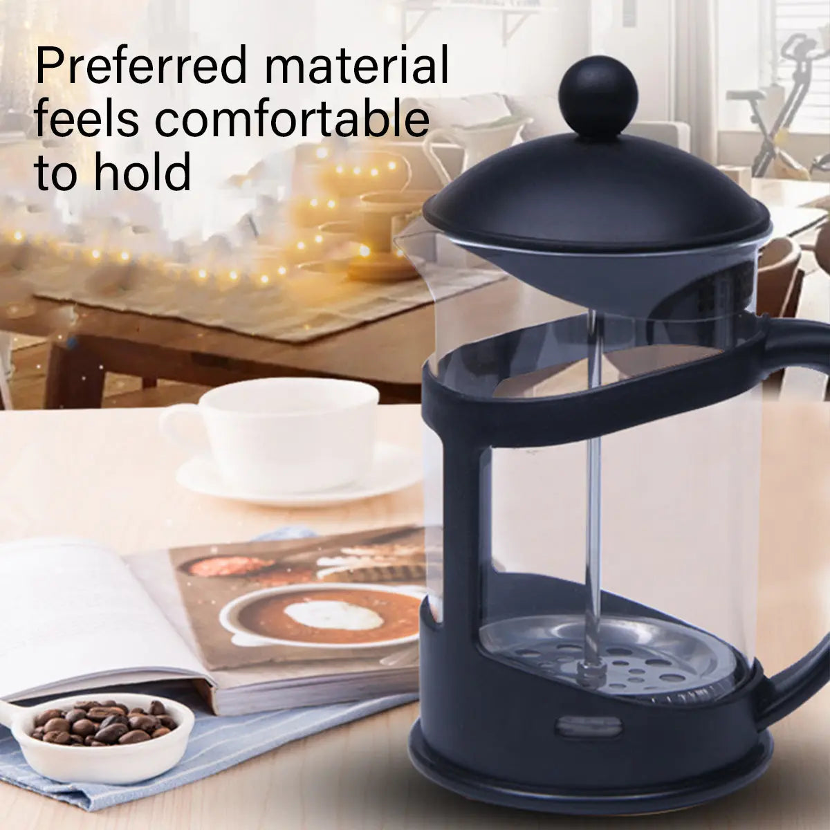 350ml French Press Coffee Maker Hand Press Tea Brewer with Filter Wholesale Hub