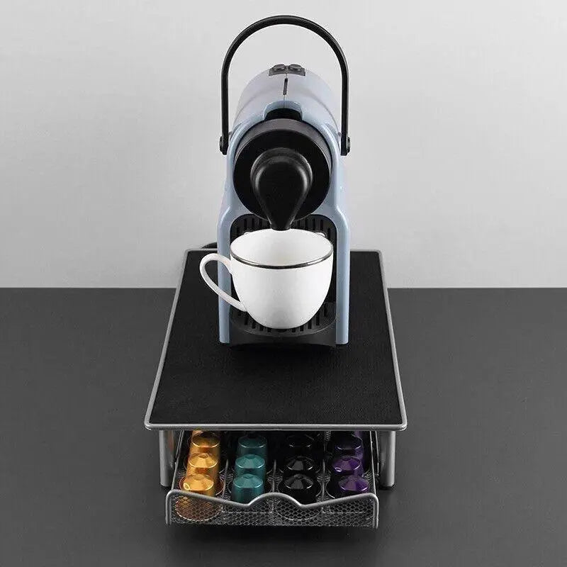 Coffee Capsule Drawer Holder for 40 Nespresso Pods with Non-Slip Top Rack Wholesale Hub