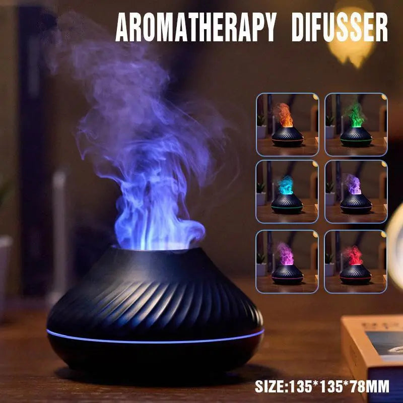 Flame Essential Oil Diffuser,Air Diffuser,Ultrasonic Aromatherapy Air Humidifier Wholesale Hub