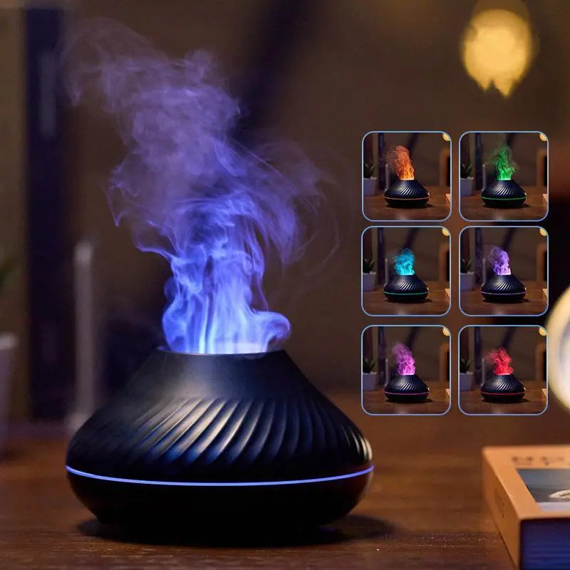 Flame Essential Oil Diffuser,Air Diffuser,Ultrasonic Aromatherapy Air Humidifier Wholesale Hub