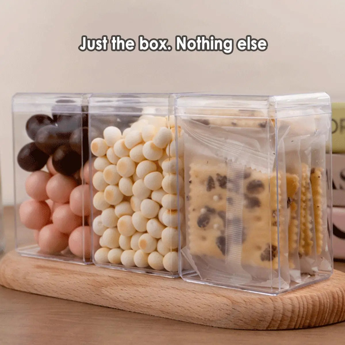 20pcs Transparent Biscuit Box Plastic Cake Box Pastry Dessert Storage Container - 7.5x7.5CM Wholesale Hub
